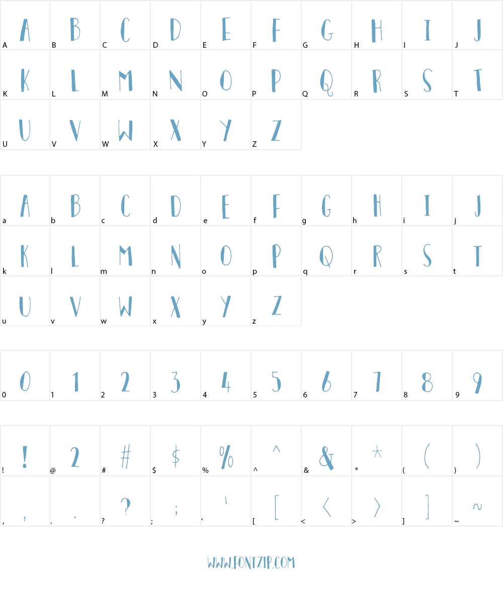 Personality DEMO Font Character